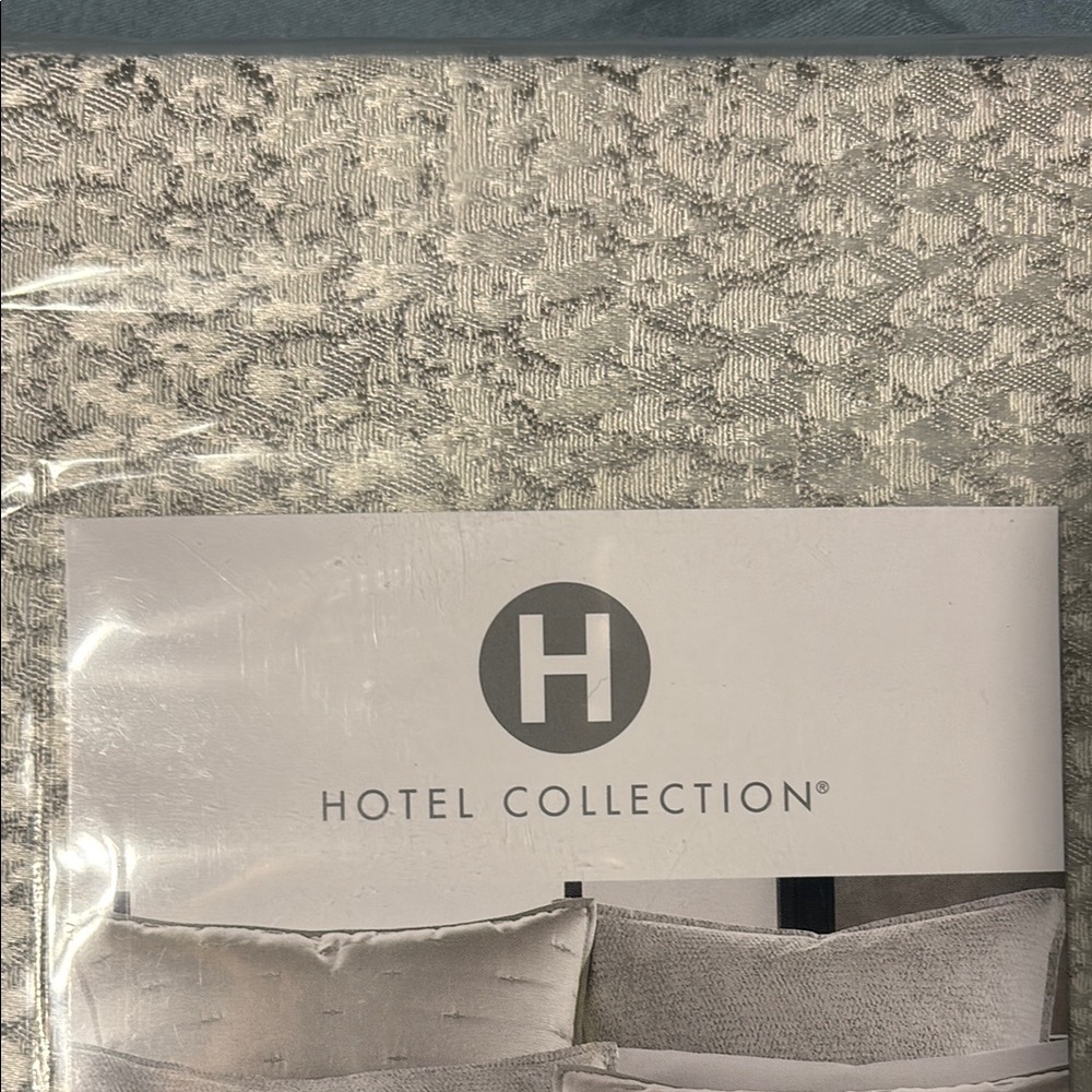 Hotel Collection Silver Patterned Bedding Ensemble